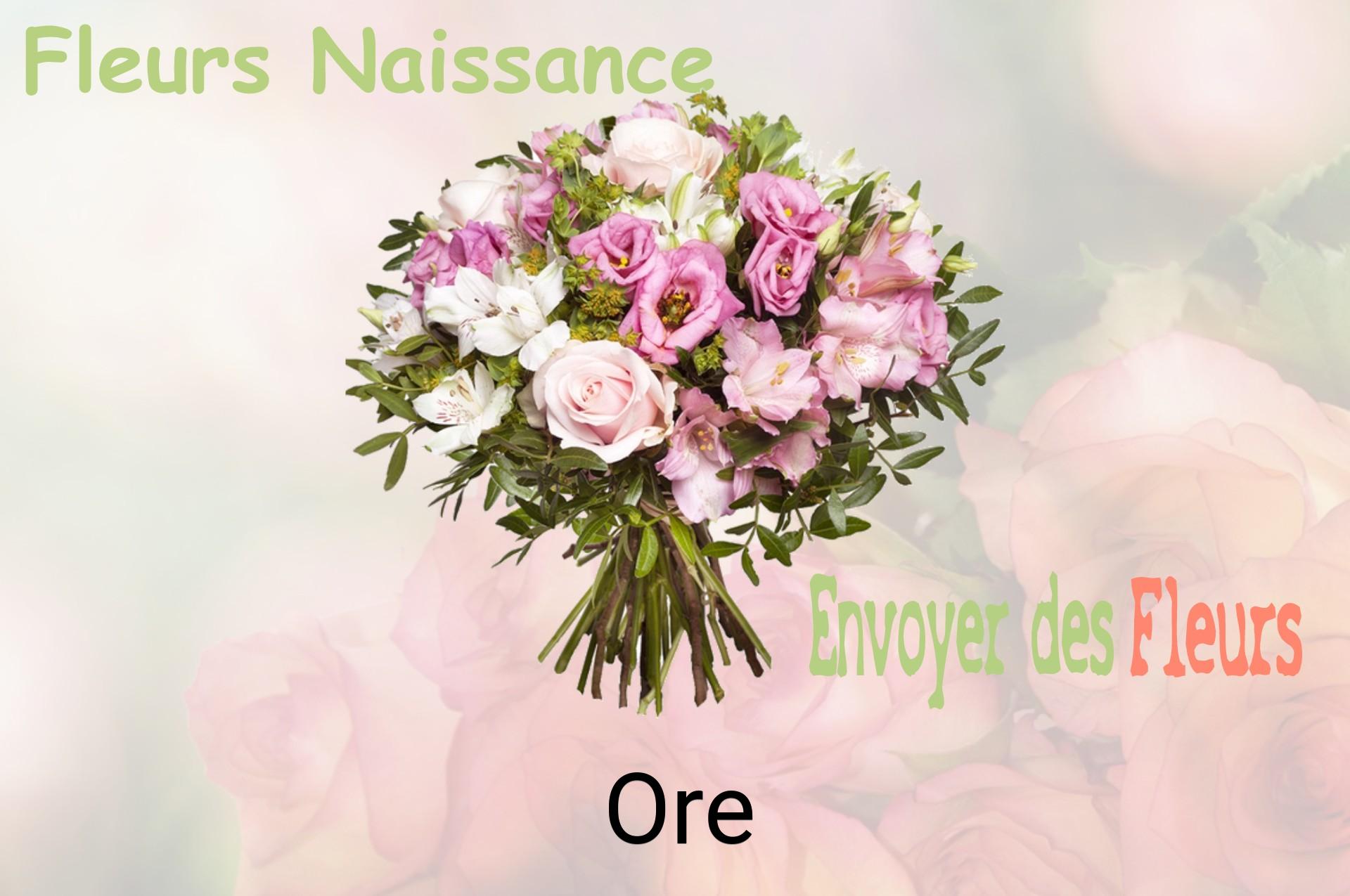 Bouquet de fleurs de naissance livré à Ore